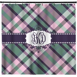 Plaid with Pop Shower Curtain (Personalized)