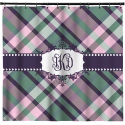 Plaid with Pop Shower Curtain - Custom Size (Personalized)