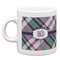 Plaid with Pop Single Shot Espresso Cup - Single Front