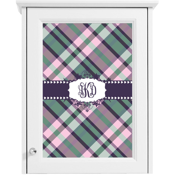 Plaid with Pop Single Cabinet Decal