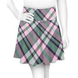 Plaid with Pop Skater Skirt - Small