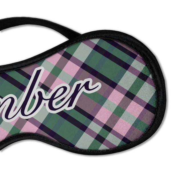 Plaid with Pop Sleeping Eye Mask - DETAIL Large