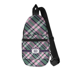 Plaid with Pop Sling Bag (Personalized)