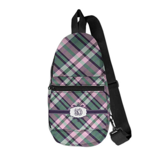 Custom Plaid with Pop Sling Bag (Personalized)