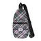 Plaid with Pop Sling Bag - Front View