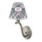 Plaid with Pop Small Chandelier Lamp - LIFESTYLE (on wall lamp)