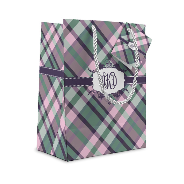 Custom Plaid with Pop Small Gift Bag (Personalized)