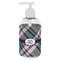 Plaid with Pop Plastic Soap / Lotion Dispenser (8 oz - Small - White) (Personalized)