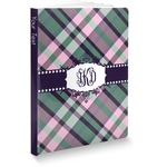 Plaid with Pop Softbound Notebook - 7.25" x 10" (Personalized)
