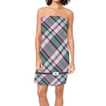 Plaid with Pop Spa / Bath Wrap (Personalized)