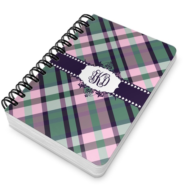 Plaid with Pop Spiral Journal 5 x 7 - Main