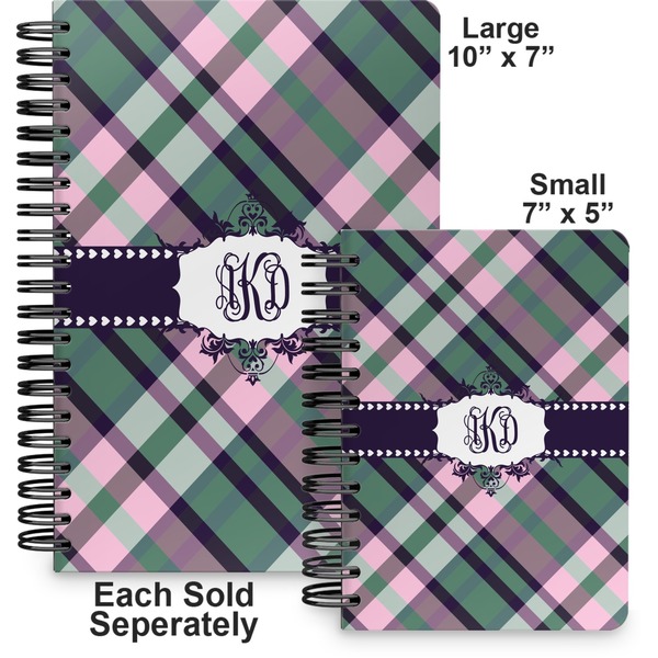 Plaid with Pop Spiral Journal - Comparison