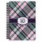 Plaid with Pop Spiral Journal Large - Front View