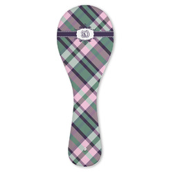 Plaid with Pop Ceramic Spoon Rest (Personalized)