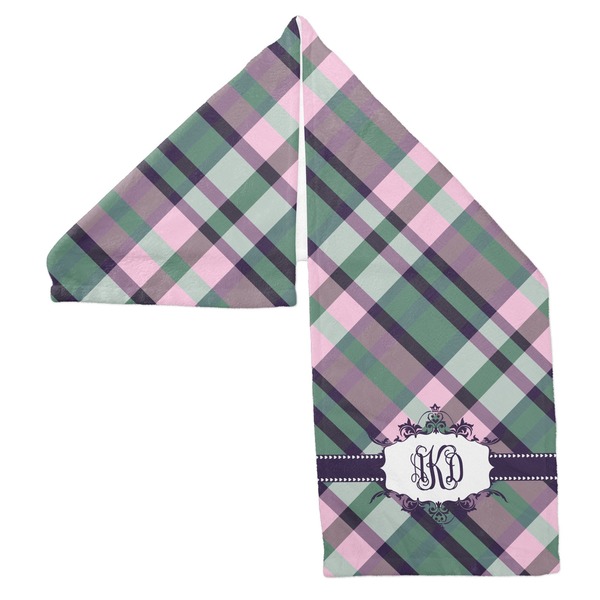 Plaid with Pop Sports Towel Folded - Both Sides Showing