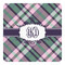 Plaid with Pop Square Decal