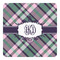 Plaid with Pop Square Decal - Large (Personalized)