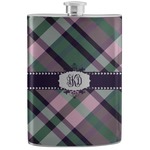Plaid with Pop Stainless Steel Flask (Personalized)
