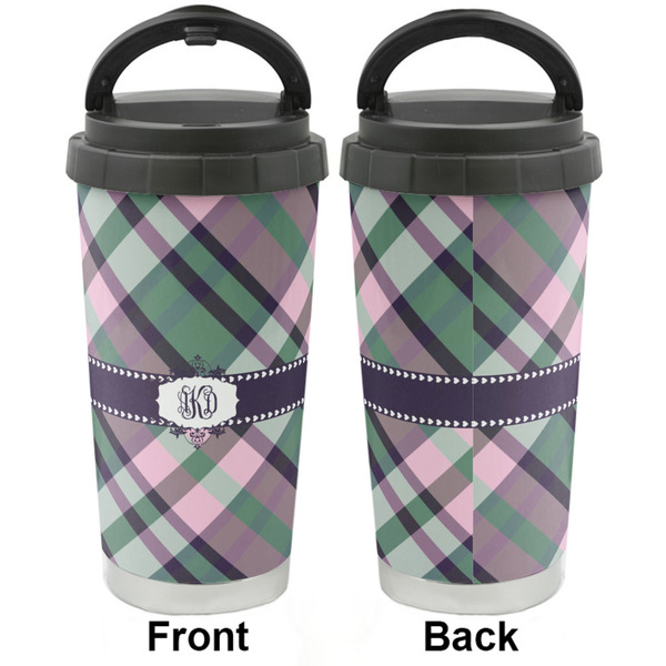Plaid with Pop Stainless Steel Travel Cup - Apvl