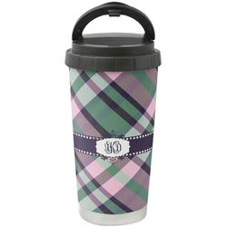 Plaid with Pop Stainless Steel Coffee Tumbler (Personalized)