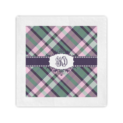 Plaid with Pop Cocktail Napkins (Personalized)