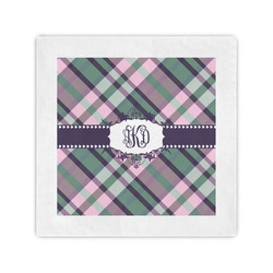 Plaid with Pop Cocktail Napkins (Personalized)
