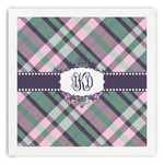 Plaid with Pop Paper Dinner Napkins (Personalized)
