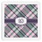 Plaid with Pop Paper Dinner Napkins (Personalized)