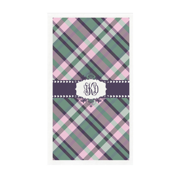 Custom Plaid with Pop Guest Paper Towels - Full Color - Standard (Personalized)