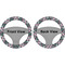 Plaid with Pop Steering Wheel Cover- Front and Back