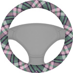 Plaid with Pop Steering Wheel Cover (Personalized)