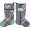 Plaid with Pop Holiday Stocking - Double-Sided - Neoprene (Personalized)