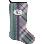 Plaid with Pop Holiday Stocking - Neoprene (Personalized)