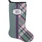 Plaid with Pop Holiday Stocking - Neoprene (Personalized)