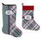 Plaid with Pop Stockings - Side by Side compare