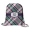 Plaid with Pop Drawstring Backpack