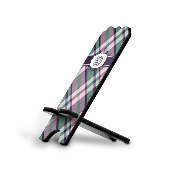 Custom Plaid with Pop Stylized Cell Phone Stand - Large (Personalized)