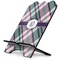 Plaid with Pop Stylized Tablet Stand - Side View