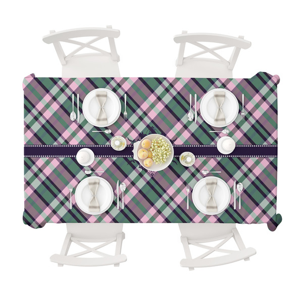 Plaid with Pop Tablecloths (58"x102") - TOP VIEW