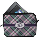 Plaid with Pop Tablet Case / Sleeve - Small (Personalized)