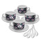 Plaid with Pop Tea Cup - Set of 4