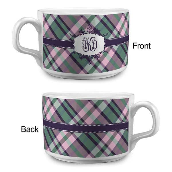 Plaid with Pop Tea Cup - Single Apvl
