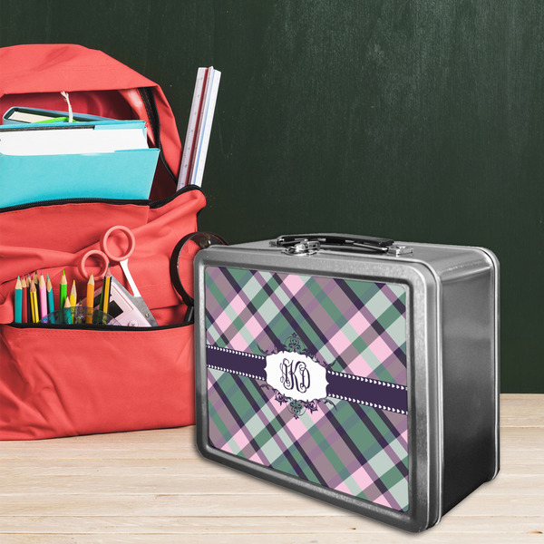 Plaid with Pop Tin Lunchbox - LIFESTYLE