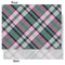 Plaid with Pop Tissue Paper - Heavyweight - Medium - Front & Back