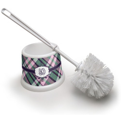 Plaid with Pop Toilet Brush (Personalized)