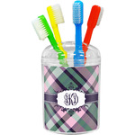 Plaid with Pop Toothbrush Holder (Personalized)