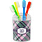 Plaid with Pop Toothbrush Holder (Personalized)