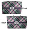 Plaid with Pop Tote w/Black Handles - Front & Back Views