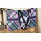 Plaid with Pop Tote w/Black Handles - Lifestyle View
