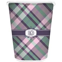 Plaid with Pop Waste Basket (Personalized)